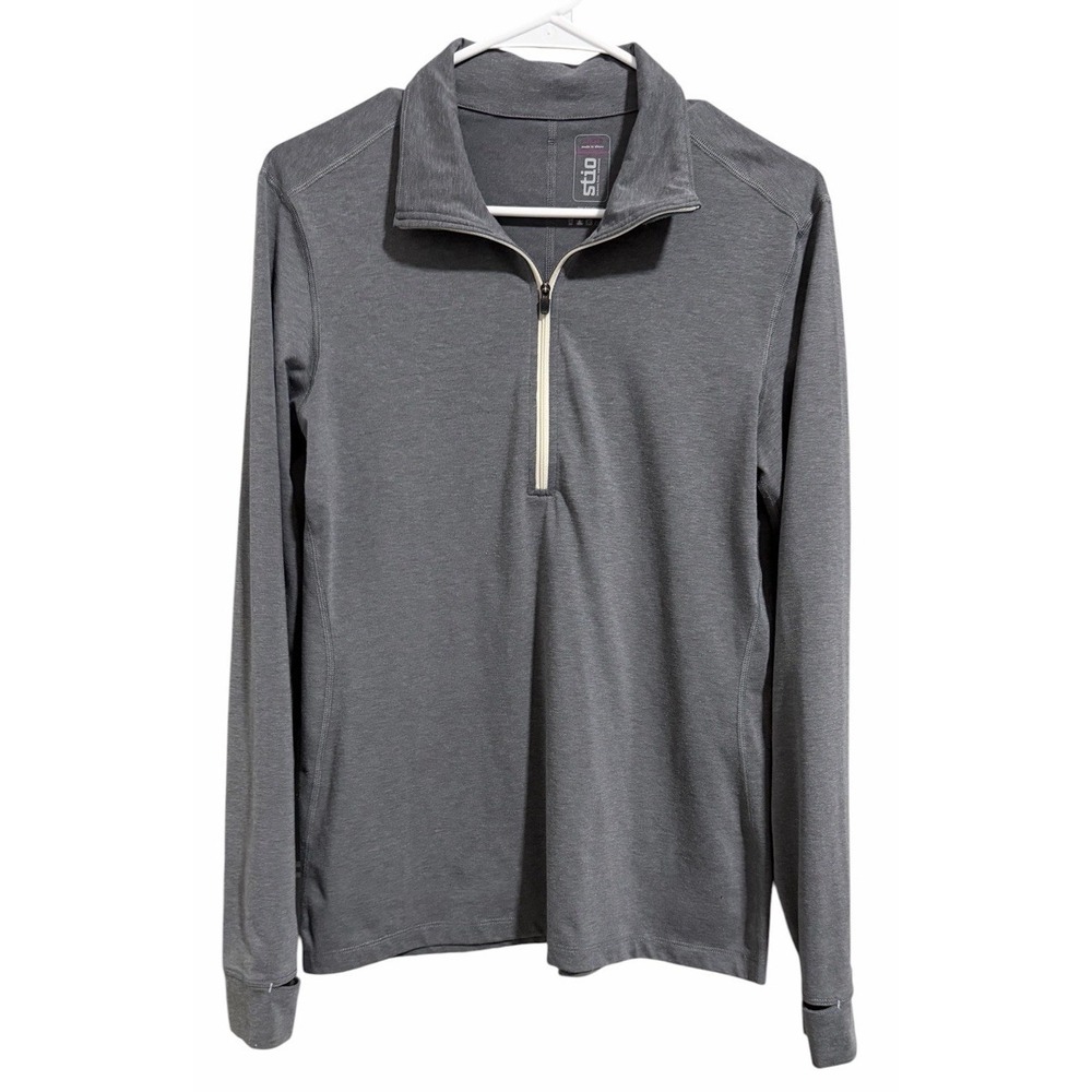 Stio Tipton Tech Half Zip Heather Gray‎ Women's Size Small